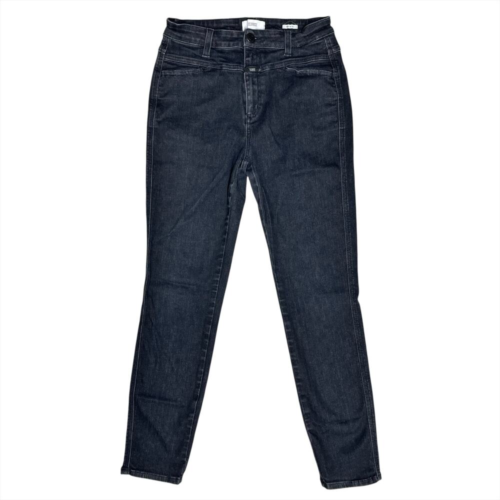 CLOSED Skinny Pusher Stretch Denim Jeans in Dark Gray Size 29 Made in Italy